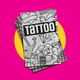 The black-and-white cover of Tattoo on a bright pink background